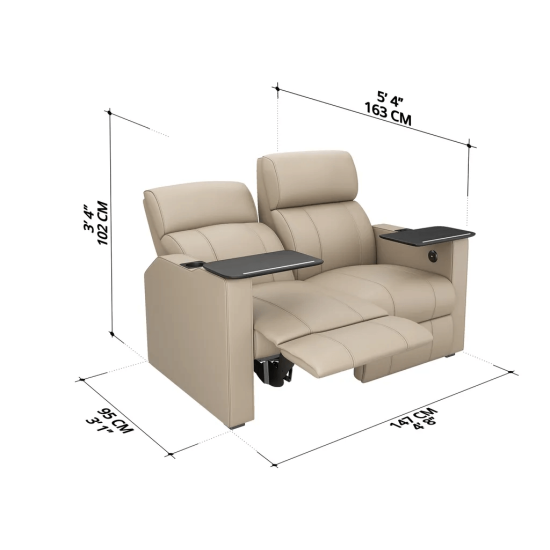 Verona Twin Recliner (Leatherette)